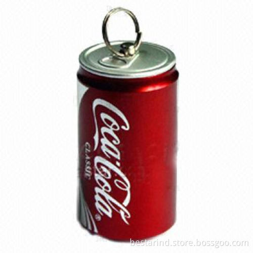 Durable Solid Metal USB Flash Drive, Bold Colors, Tin Can Design, Customized Logos are Accepted